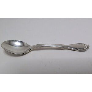 Vintage Noritake Silver Serenade Silverplate Demitasse Spoon 4 3/8"